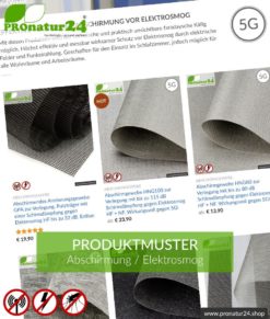 Referenzen unserer Kunden 16 Testmuster Materialien zur Abschirmung | bis zu 3 Material-Muster gratis