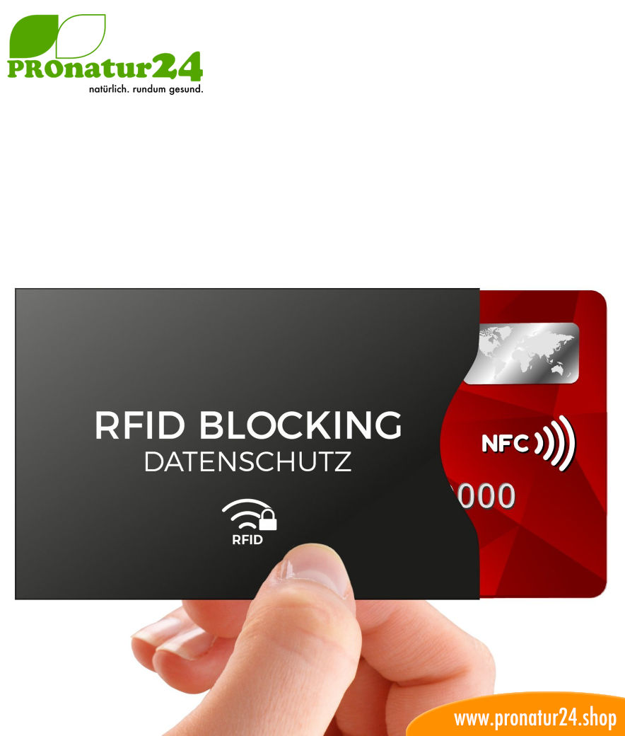 Kreditkarte Personalausweis Strahlungsfrei - Blockify UVM Amazing Sparkle RFID/NFC Blocker Ultradünn 2X Schutz für EC-Karte