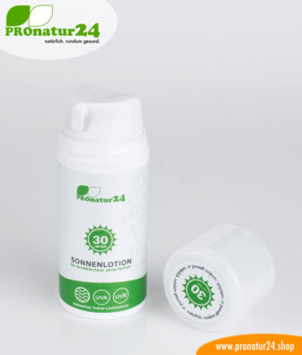 Sonnencreme LSF 30, mineralischer Lichtschutz, UVA, UVB, wasserfest, vegan - OHNE MIKROPLASTIK, OHNE ALKOHOL, OHNE CHEMIE