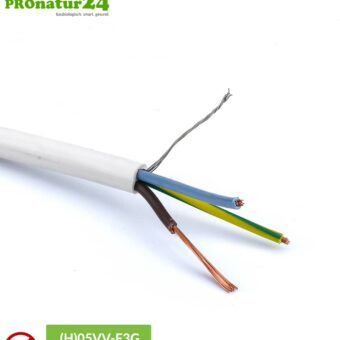 (H)05VV-F3G geschirmtes, flexibles, sehr biegsames Elektrokabel | BIO Kabel für nicht ortsgebundene, mobile Verbraucher | Vermeidung elektrischer Wechselfelder NF.