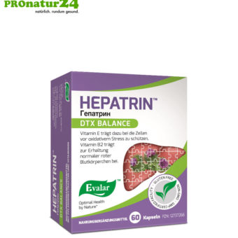 HEPATRIN™ VON EVALAR (Гепатрин). Glutenfrei, vegan, ohne Gentechnik, GMP.