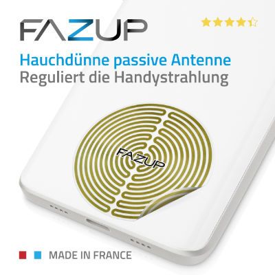 FAZUP Hauchdünne passive Antenne. Reguliert die Handystrahlung.