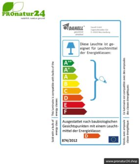Geschirmte Lichtdusche als Tischleuchte, E14 Fassung, 40 Watt