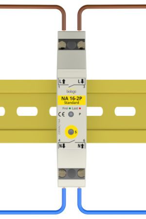biologa Netzfreischalter NA 16-2P Standard mit zweipoliger Abschaltung. Inklusive Grundlastelement und LED Kontrollleuchte.