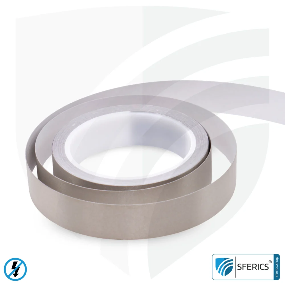 Erdungsband GSX, selbstklebend | Erdung von Abschirmfarbe, Abschirmgewebe, Abschirmvlies, usw. 10 Erdungsband GSX, selbstklebend | Erdung von Abschirmfarbe, Abschirmgewebe, Abschirmvlies, usw.
