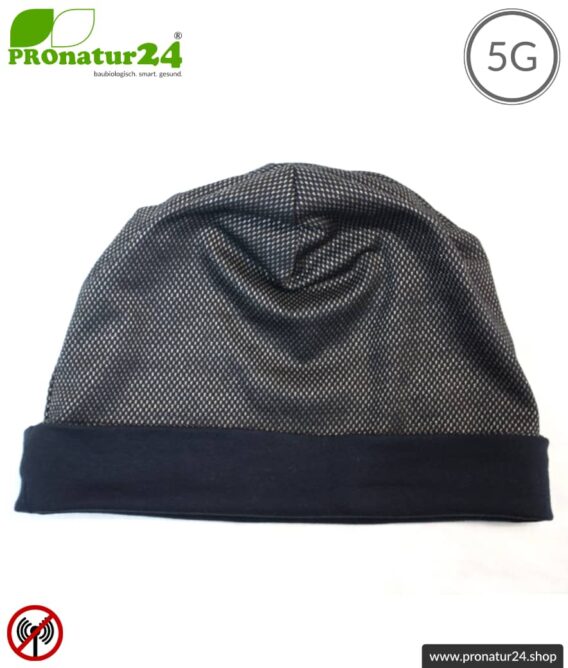 ANTIWAVE abschirmende Mütze Beany | Schutz vor Elektrosmog HF mit Wirkungsgrad bis 99,9 % (Handy, WLAN, LTE) | 5G ready!