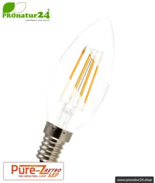 led lampe filament pure z retro e14 kerze 3watt mett pronatur24 300