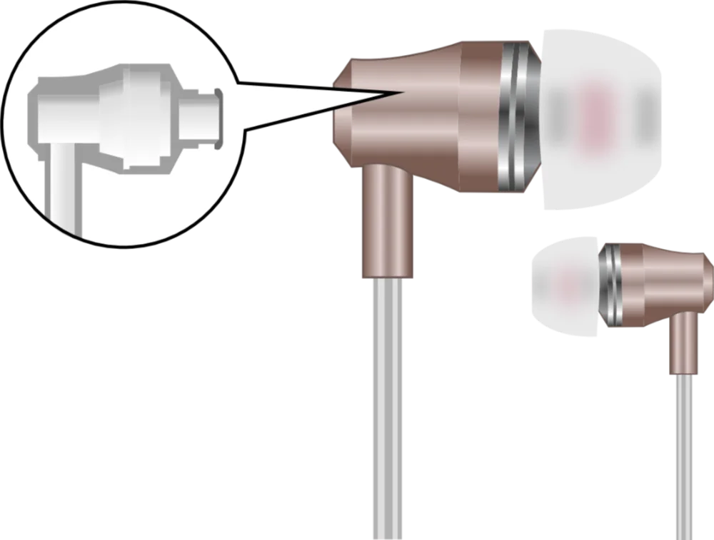 Im Ohrstöpsel befindet sich kein Lautsprecher, wodurch das permanente Magnetfeld des Lautsprechers von 1000 Gauss vermieden wird. Das Magnetfeld der Lautsprecher kann direkt das Gehirn und das Trommelfell schädigen.