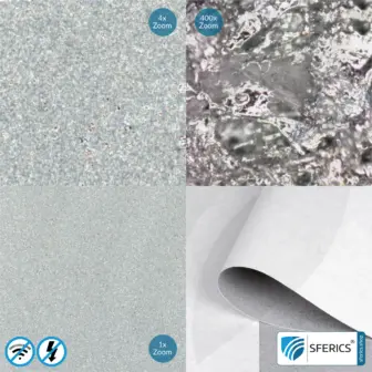 Abschirmtapete ECO P60 | Untertapete | HF Schirmdämpfung gegen Elektrosmog bis zu 60 dB | TÜV SÜD geprüft | 5G ready!