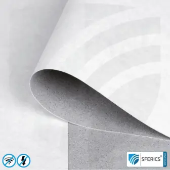 Abschirmtapete ECO P80 | Untertapete | HF Schirmdämpfung gegen Elektrosmog bis zu 80 dB | TÜV SÜD geprüft | Wirkungsvoll gegen 5G!