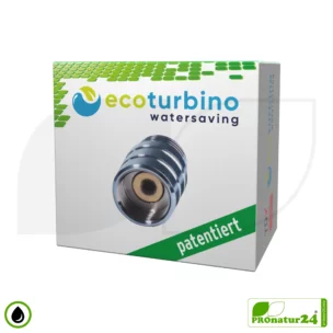 ecoturbino® ET10L Wasserspar Duschadapter | Wasser sparen und Energie (Strom) sparen | bis zu 40% Kosten reduzieren beim Duschen + Duschkopf entleeren