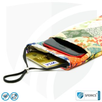 Handytasche eWall | Handyhülle Design felix.rose | Anti Elektrosmog inkl. 5G | 3in1 Schutz inkl. RFID Datenschutz | iPhone, Android, Smartphone, usw.