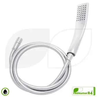 ecoturbino® Duschbrause DELUXE SET 10 Legio | ET10L Wasserspar Adapter + Brauseschlauch + DESIGN Duschkopf 13 ecoturbino® Duschbrause DELUXE SET 10 Legio | ET10L Wasserspar Adapter + Brauseschlauch + DESIGN Duschkopf | silber