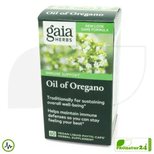 OIL OF OREGANO von Gaia Herbs | Power-Pflanze für die natürliche Widerstandsfähigkeit | Verdauung | Vitalität | Wohlbefinden | 60 Kapseln