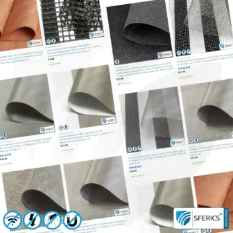 Produktmuster Materialien zur Abschirmung | bis zu 3 Materialmuster kostenlos