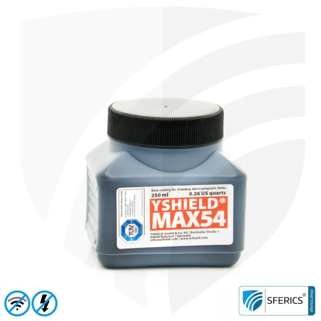 Musterset Abschirmfarben HF | Schutz vor Elektrosmog EMF mit jeweils 250 ml Füllmenge | TÜV SÜD zertifiziert | Perfekt für Materialtests in der Praxis vor dem Kauf