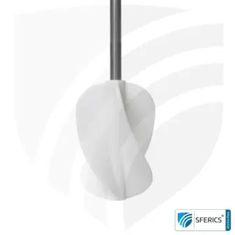 Abschirmfarbe NSF34 | NF Schirmdämpfung gegen Elektrosmog bis zu 80 dB | Schutz vor niederfrequenten elektrischen Felder (Hausstrom) | TÜV SÜD zertifiziert 17 Rührstab AR42 | Farbrührer fürs optimale Vermischen von Abschirmfarben vor dem Auftragen