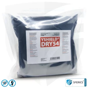 Abschirmfarbe DRY54 Spezial Pulverfarbe | HF Schirmdämpfung gegen Elektrosmog bis zu 84 dB bei 40 GHz | TÜV SÜD zertifiziert | Effektiv bei 5G! 5 Liter