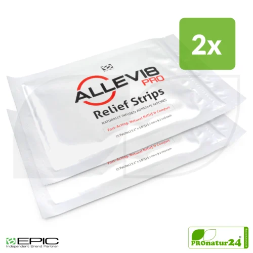 ALLEVI8 PRO Energiepflaster – 30 Stück – Dr. Minsoo Kim, Korea / B-EPIC | 2 Packungen mit jeweils 15 Pflaster im Spar SET | ORIGINAL Tape nach dem gleichen Patent (wie bisher)