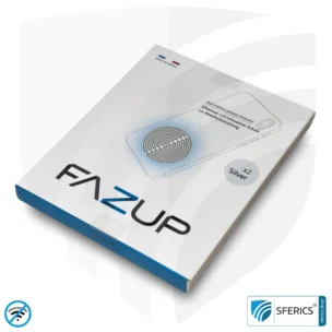 FAZUP Antennen Patch | SILBER | 2er Set DUO mit Preisvorteil | Innovative Technologie gegen Elektrosmog | Schützt vor unnötig hoher Bestrahlung durch's eigene Mobiltelefon