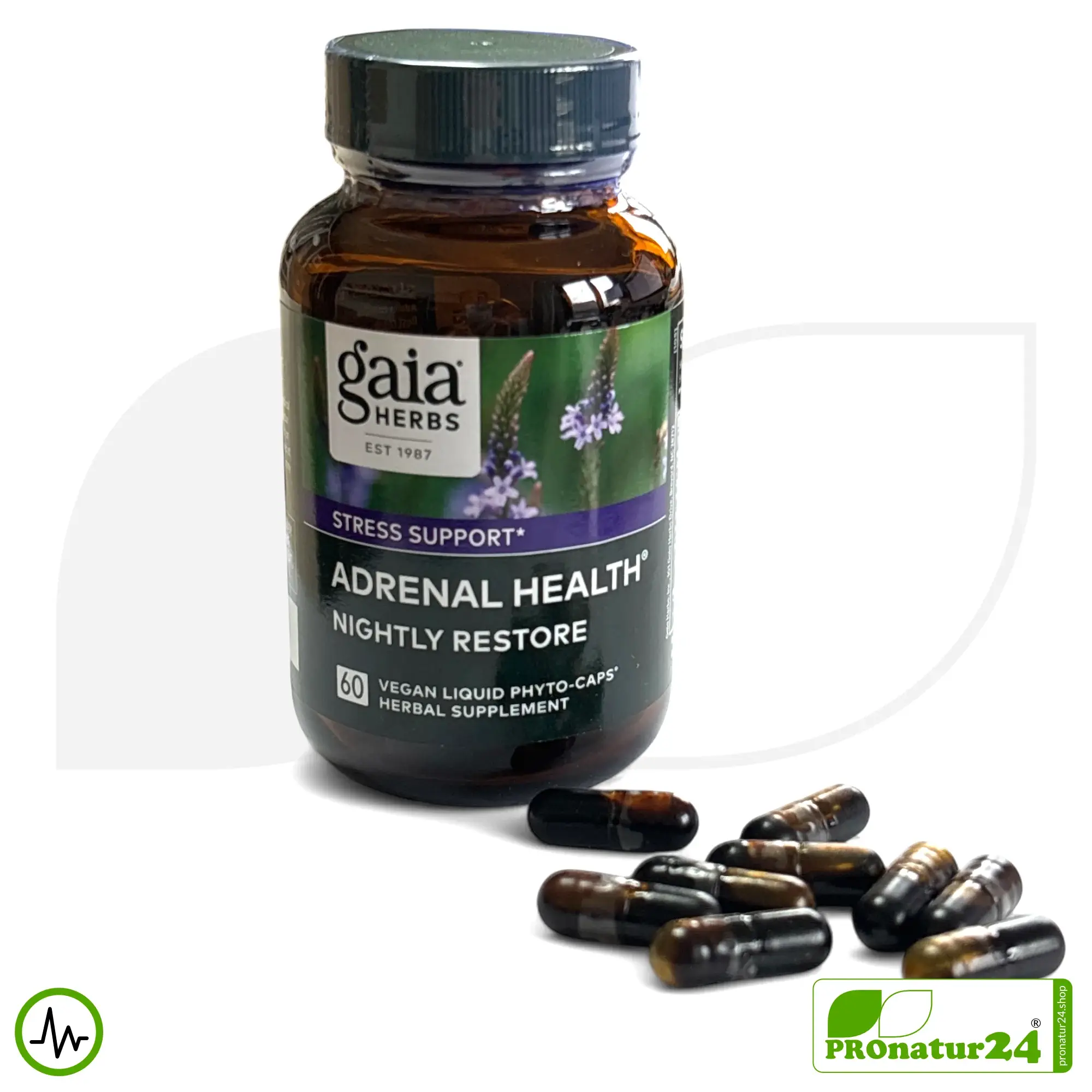 ADRENAL HEALTH - NIGHTLY RESTORE von Gaia Herbs | Die Nacht im Fokus | Nahrungsergänzung vor dem Schlafengehen | 60 Kapseln 13 ADRENAL HEALTH - NIGHTLY RESTORE von Gaia Herbs | Die Nacht im Fokus | Nahrungsergänzung vor dem Schlafengehen | 60 Kapseln