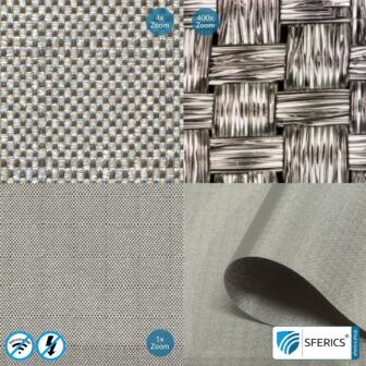 Abschirmgewebe HNG100 | HF Schirmdämpfung gegen Elektrosmog bis zu 98 dB | Zur Verlegung. 90 cm Breite. Wirkungsvoll gegen 5G!