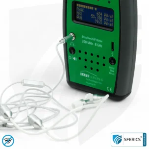 SAFE AND SOUND PRO 2 Elektrosmog Detektor | Einzigartiger Messbereich bis 3.180.000 µW/m² | Semiprofi Breitband HF Messgerät für Einsteiger | Erkennung von EMF Funkstrahlung bis 8 GHz, inklusive 5G! | Neustes Modell 2024