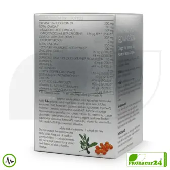 WHC O'HISA SkinNutraceuticals ANTIOXIDANTS | All-in-One Beauty Produkt mit Omega-7 und Omega-9 Fettsäuren, Vitaminen + Mineralien | 60 Softgelkapseln