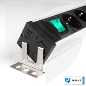 Montagewinkel | Fixierung, Justierung und Montage geschirmter Steckdosenleisten von DANELL