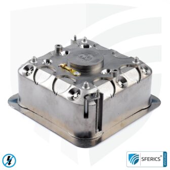 Geschirmter Abzweigkasten | 53 mm | Installationsdose für Montage im Tockenbau und unter Putz | halogenfrei