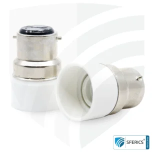 Universal Adapter Leuchtmittel | E14 Leuchtmittel auf B22 Bajonett Sockel