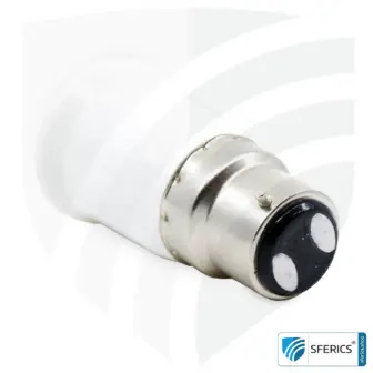 Universal Adapter Leuchtmittel | E27 Leuchtmittel auf B22 Bajonett Sockel