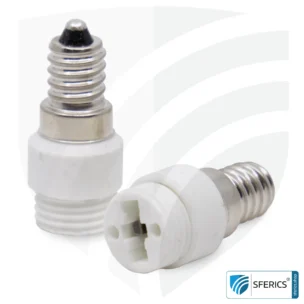 Universaler Adapter G9 Sockel auf E14 Fassung (Schraubengewinde)