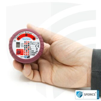TESTAVIT SCHUKI 1 LCD | Steckdosen Sockel Tester mit FI Auslösung | Schneller Check der Erdung, Verdrahtung und FI Schutzschalter