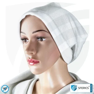 Abschirmende Mütze ANTIWAVE Beany | Schutz vor Elektrosmog HF mit Wirkungsgrad bis 99,9 % (Handy, WLAN, LTE) | 5G ready!