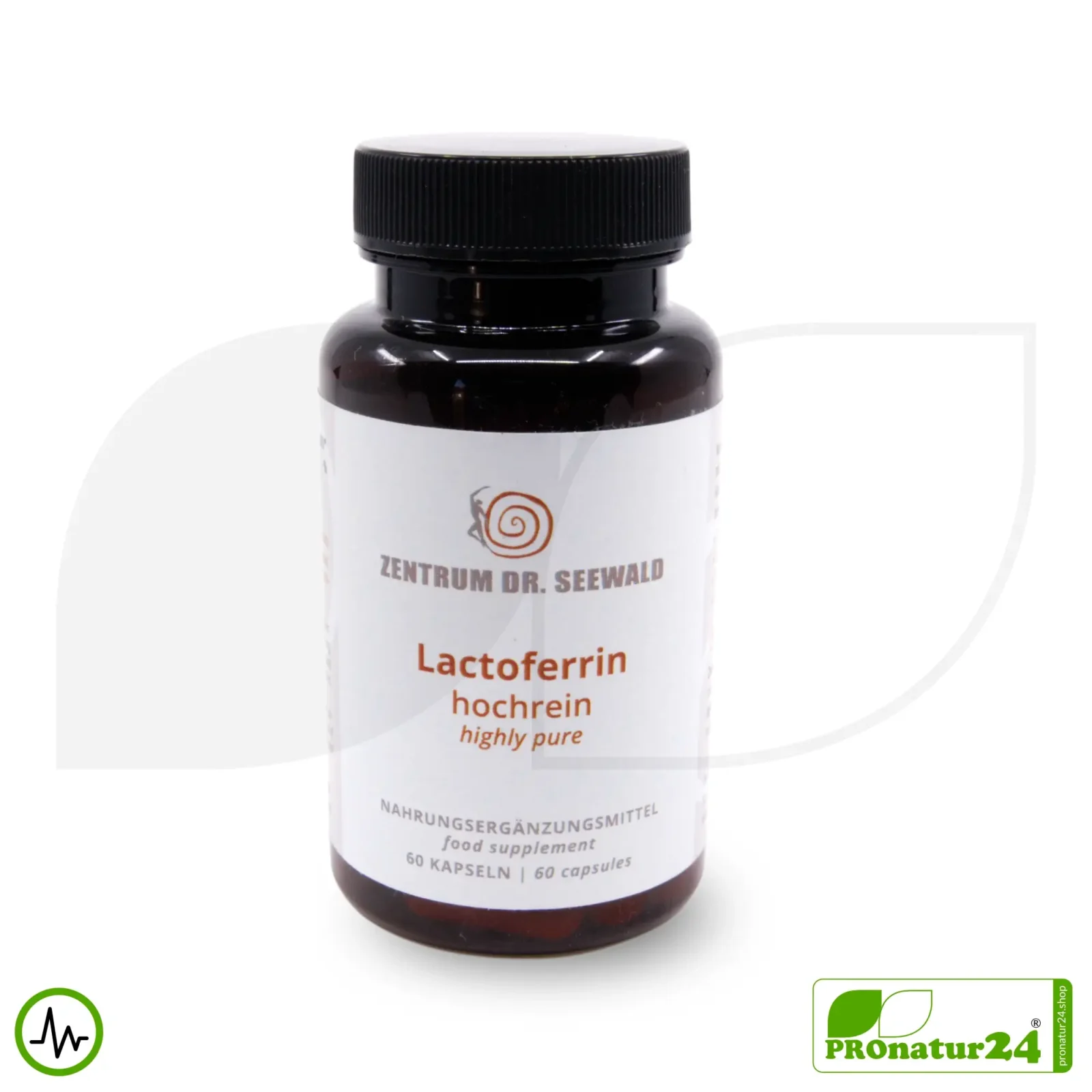 Lactoferrin 300 mg, hochrein | hochdosiert | Apo-Lactoferrin = eisenarm | Premium Qualität vom Zentrum Dr. Seewald 1 Lactoferrin Kapseln vom Zentrum Dr. Seewald | 300 mg pro Kapsel in höchster Reinheit | Diätetisches Lebensmittel in Premium Qualität