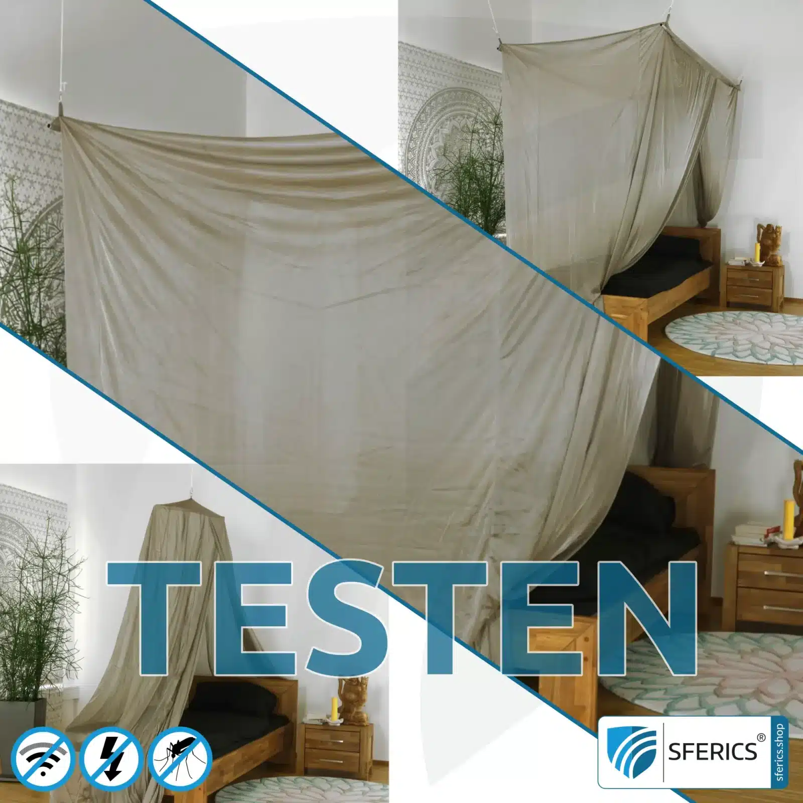 TESTEN! Abschirmender Baldachin Elektrosmog BUDGET für 14 Tage risikofrei mieten | Wähle aus 4 alles inklusive Set's | Abschirmung EMF über 99,99 % (44 dB) | Erdbar NF | Made in China 1 TESTEN! Abschirmender Baldachin Elektrosmog BUDGET für 14 Tage risikofrei mieten | Wähle aus 4 alles inklusive Set's | Abschirmung EMF über 99,99 % (44 dB) | Erdbar NF | Made in China