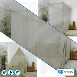 Abschirmender Baldachin Elektrosmog ULTRA | 6 Varianten bzw. Größen | Maximale Abschirmung EMF mit über 99,99 % (48 dB) | Erdbar NF | Wirkungsvoll gegen 5G!