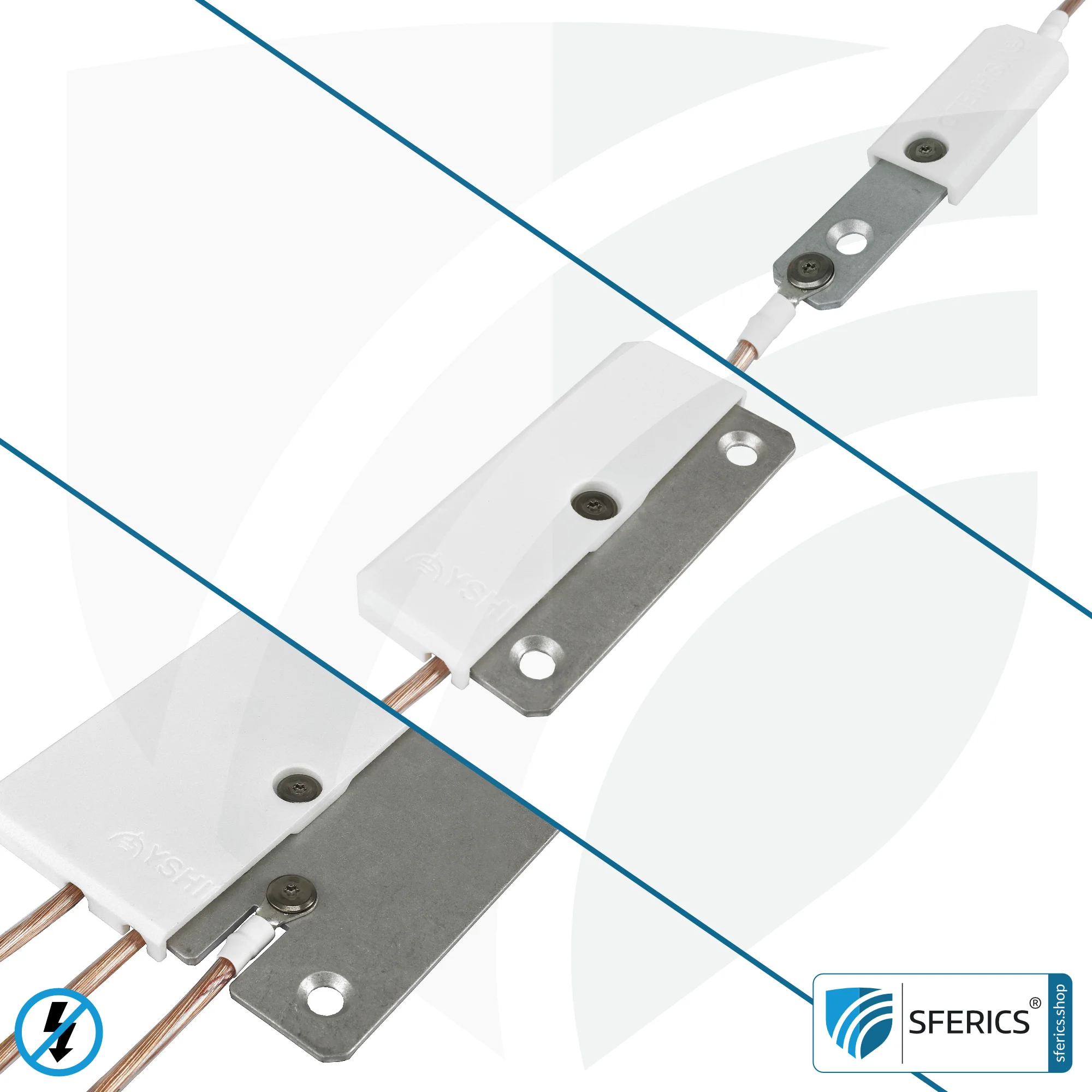 Erdungsplatte | stationär für Innenräume | Erdung abgeschirmter Flächen 3 Erdungsplatte | stationär für Innenräume | Erdung abgeschirmter Flächen