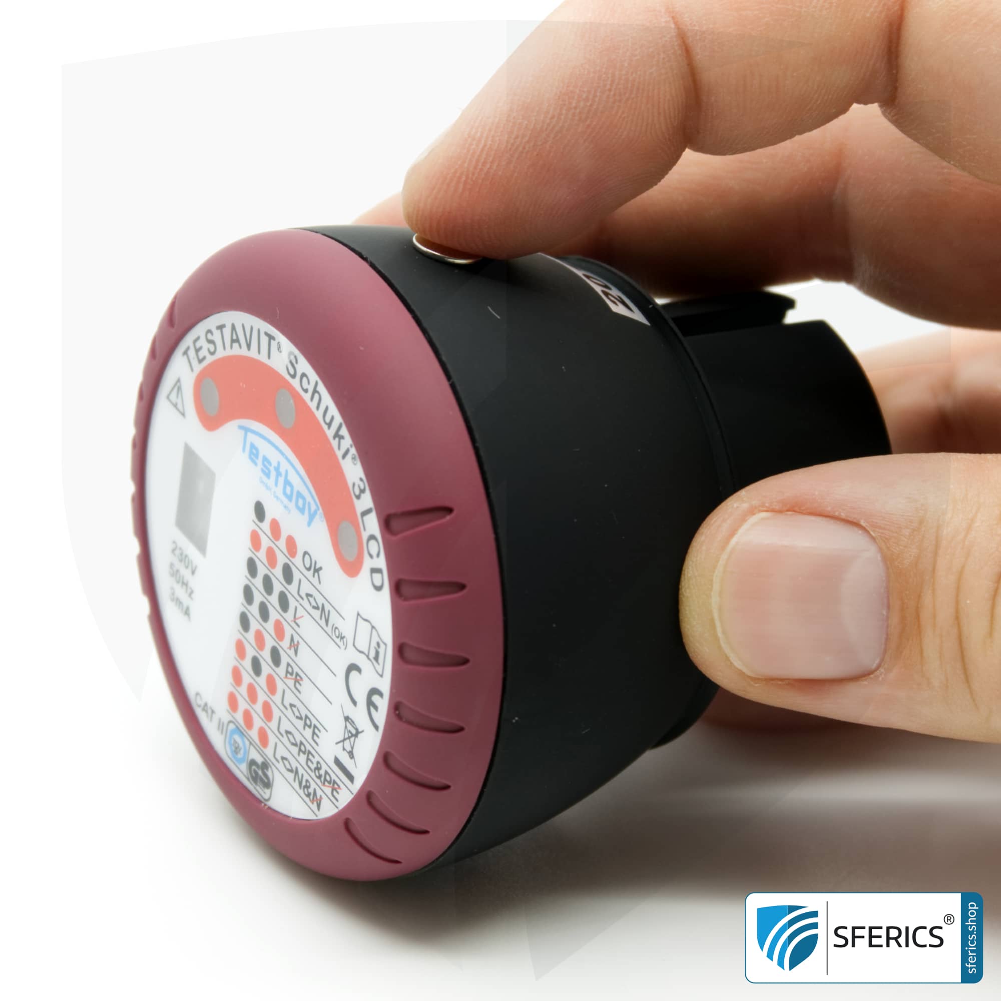 TESTAVIT SCHUKI 3 LCD | Steckdosen Sockel Prüfgerät | Schneller Check der Erdung und Verdrahtung 6 TESTAVIT SCHUKI 3 LCD | Steckdosen Sockel Prüfgerät | Schneller Check der Erdung und Verdrahtung