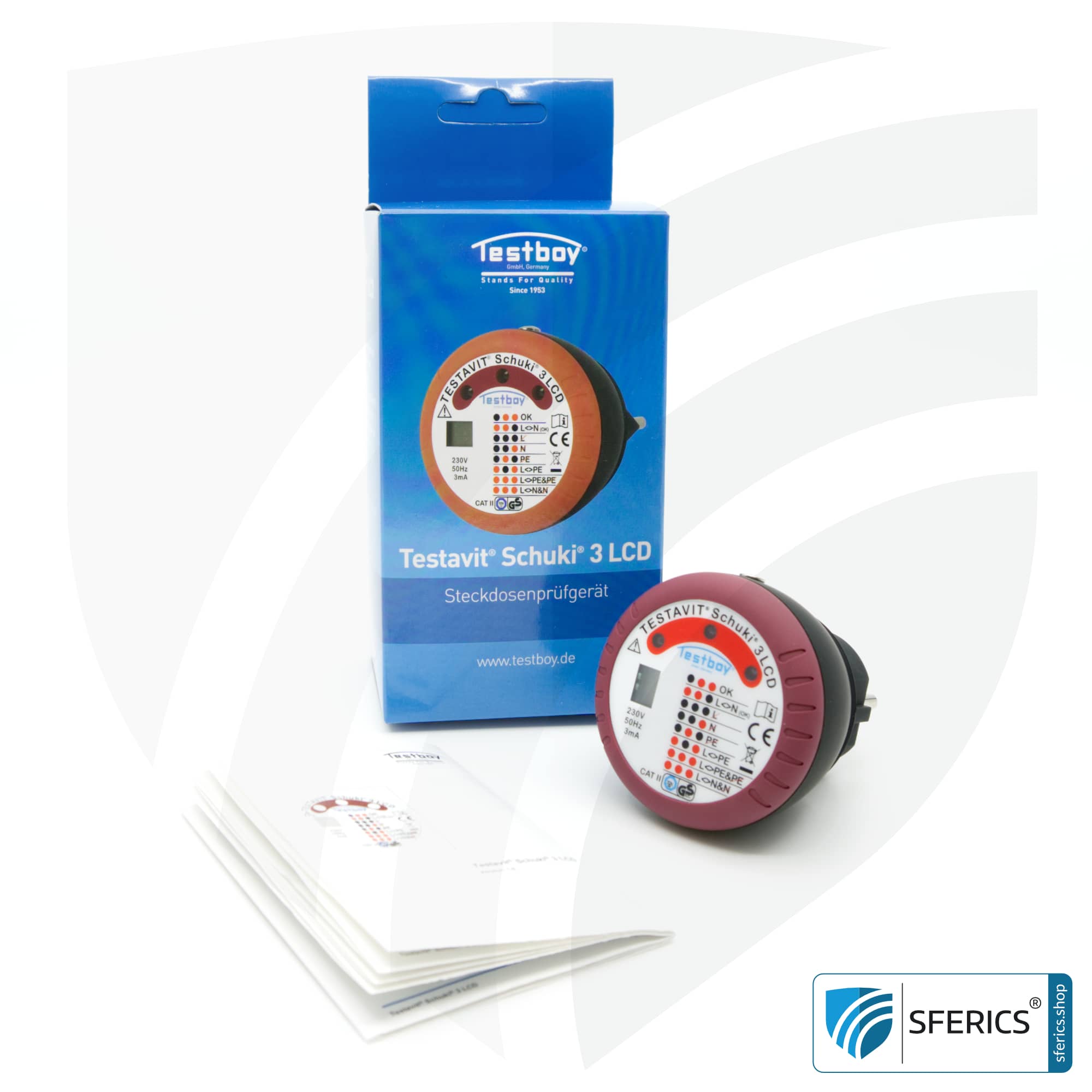 TESTAVIT SCHUKI 3 LCD | Steckdosen Sockel Prüfgerät | Schneller Check der Erdung und Verdrahtung 5 TESTAVIT SCHUKI 3 LCD | Steckdosen Sockel Prüfgerät | Schneller Check der Erdung und Verdrahtung