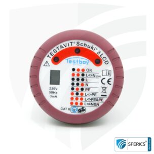 TESTAVIT SCHUKI 3 LCD | Steckdosen Sockel Prüfgerät | Schneller Check der Erdung und Verdrahtung 12 TESTAVIT SCHUKI 3 LCD | Steckdosen Sockel Prüfgerät | Schneller Check der Erdung und Verdrahtung