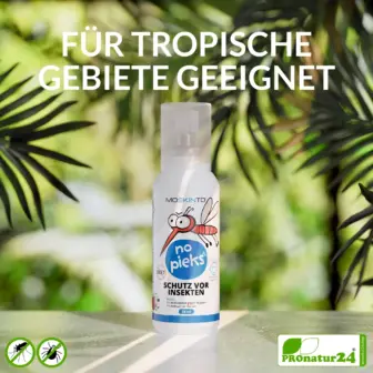 MOSKINTO no pieks | Insektenschutzspray mit Icaridin gegen Mücken & Zecken (ab 2 Jahren) | 75 ml