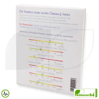 Alternative view of Vollständiger OMEGA 3-INDEX | WHC Testkit für eine Laboranalyse mit 26 Werten